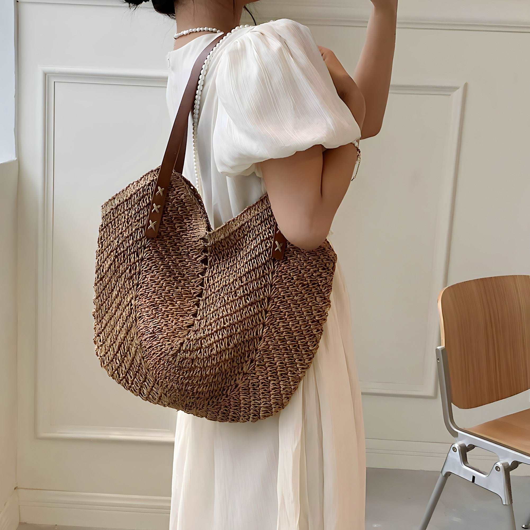 Sac Brunna En Paille ROCHESPARIS